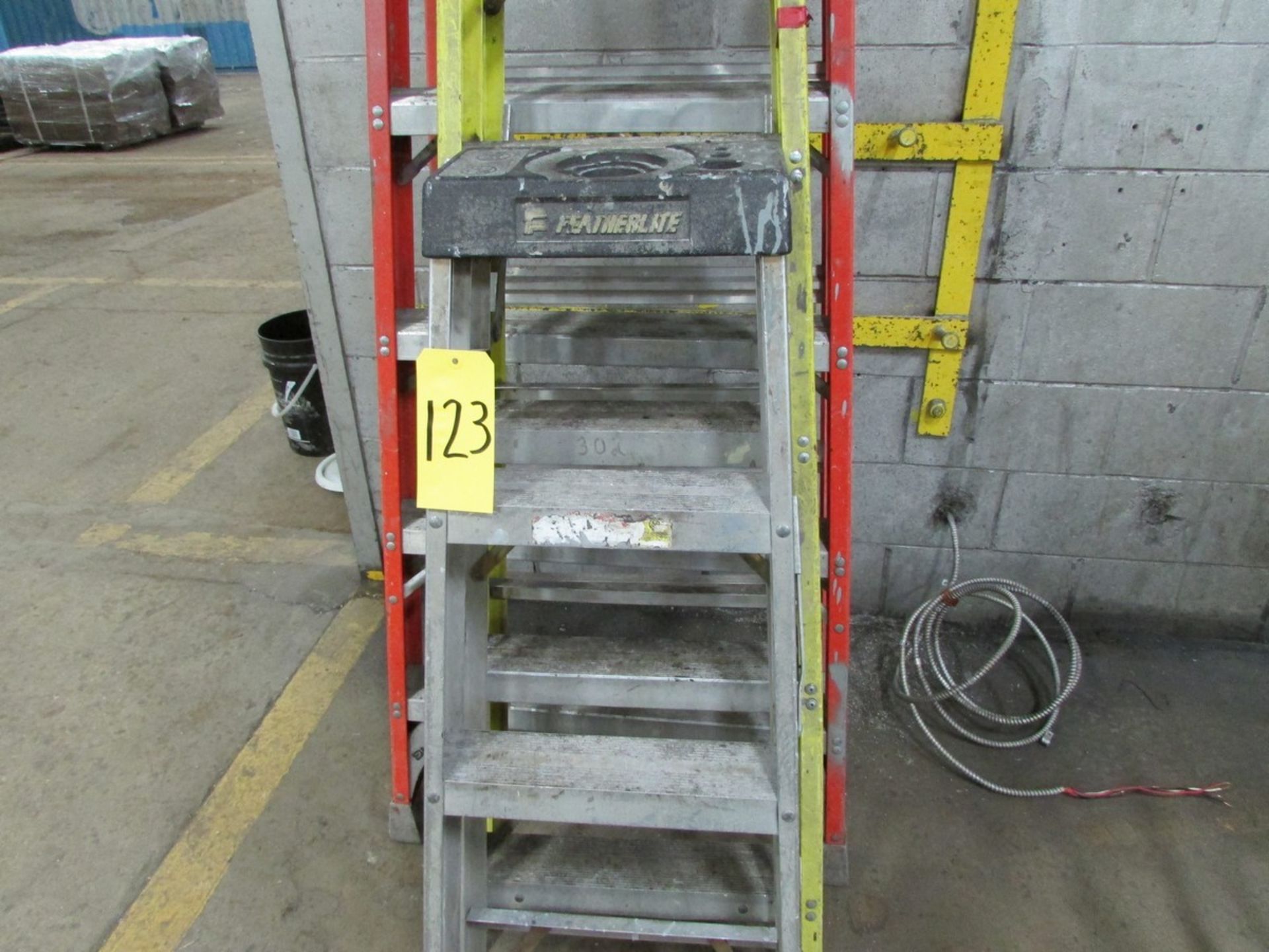 Three ladders, 4' & 6' and 12'