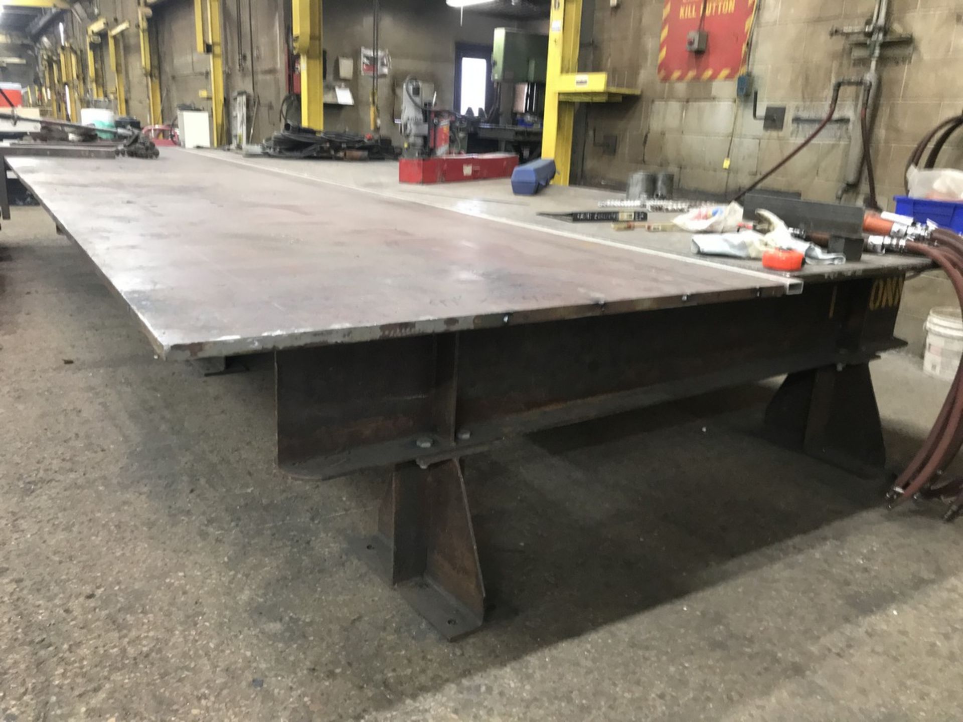 20' x 8' x 1'' x 29'' H layout / welding table (this table is not welded together and will break - Image 2 of 2
