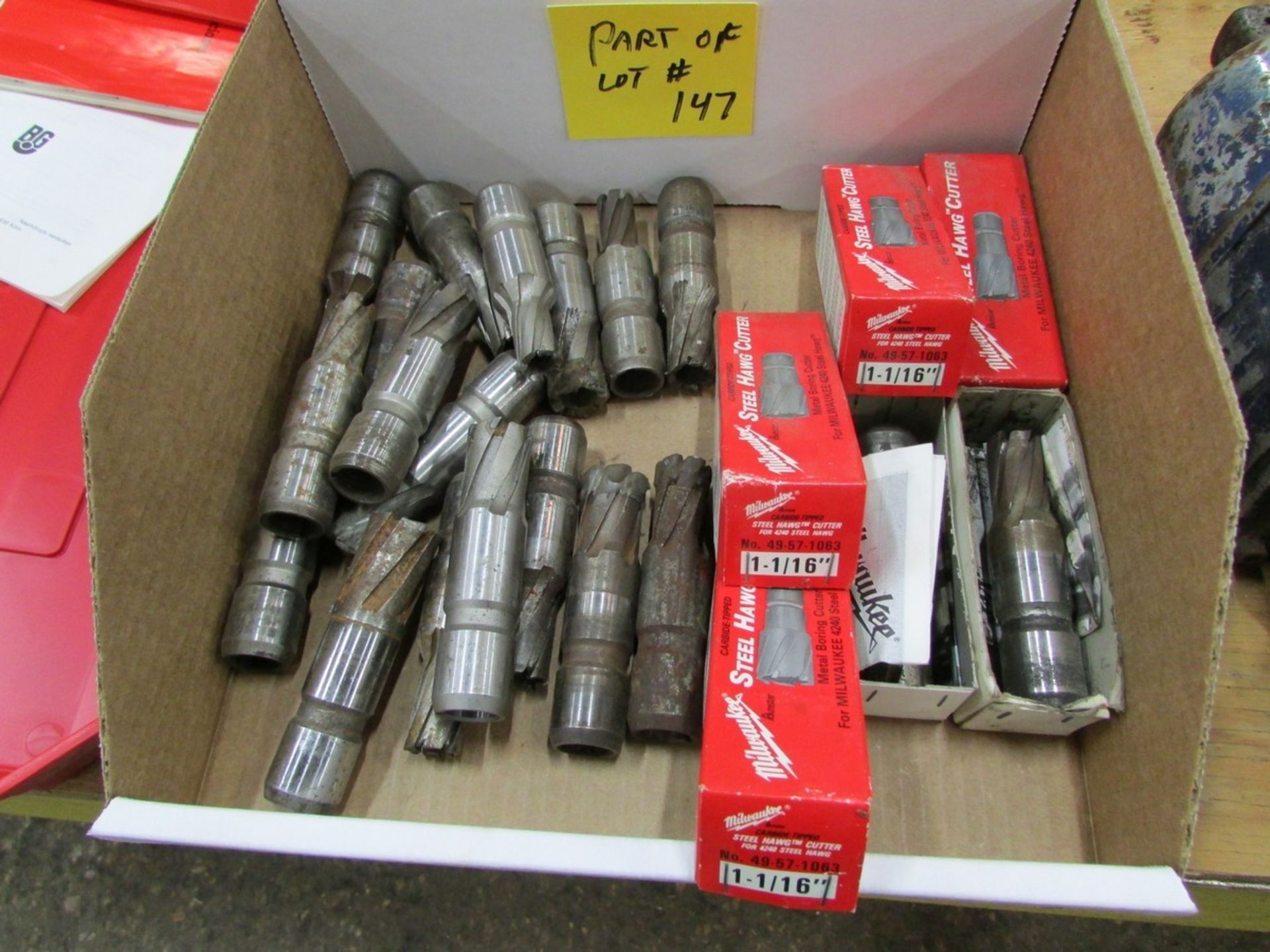 Two boxes of Milwaukee Steel Hawg cutters (unused, used and re-sharpened) - Image 3 of 4
