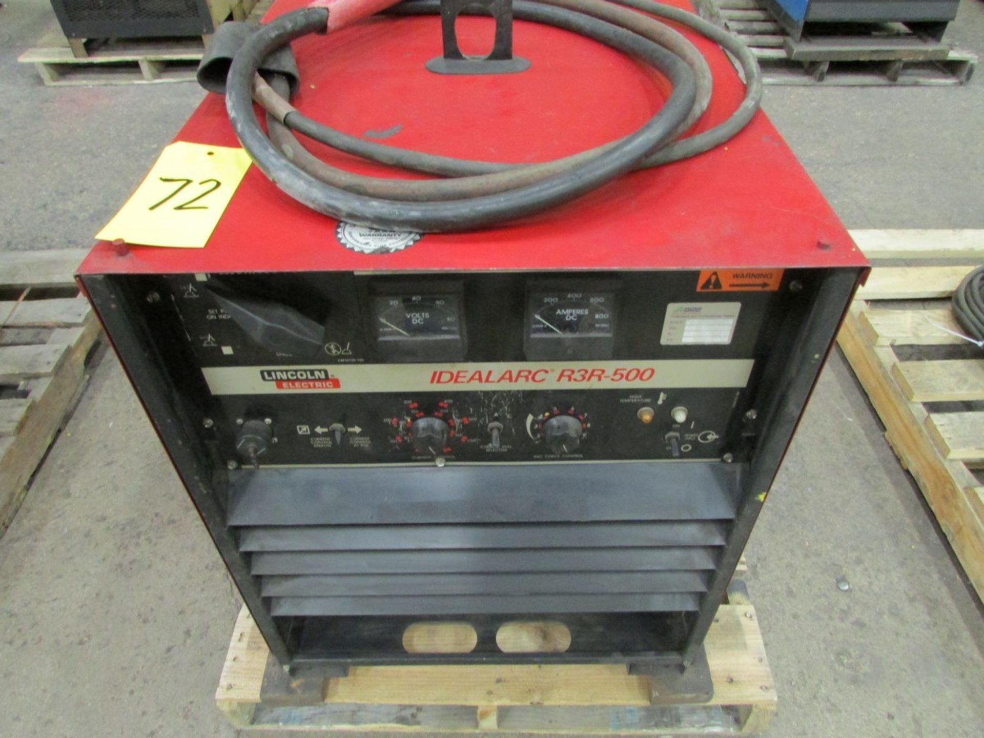 Lincoln Electric IdealArc R3R-500 welder s/n U1000300264 c/w ground cable