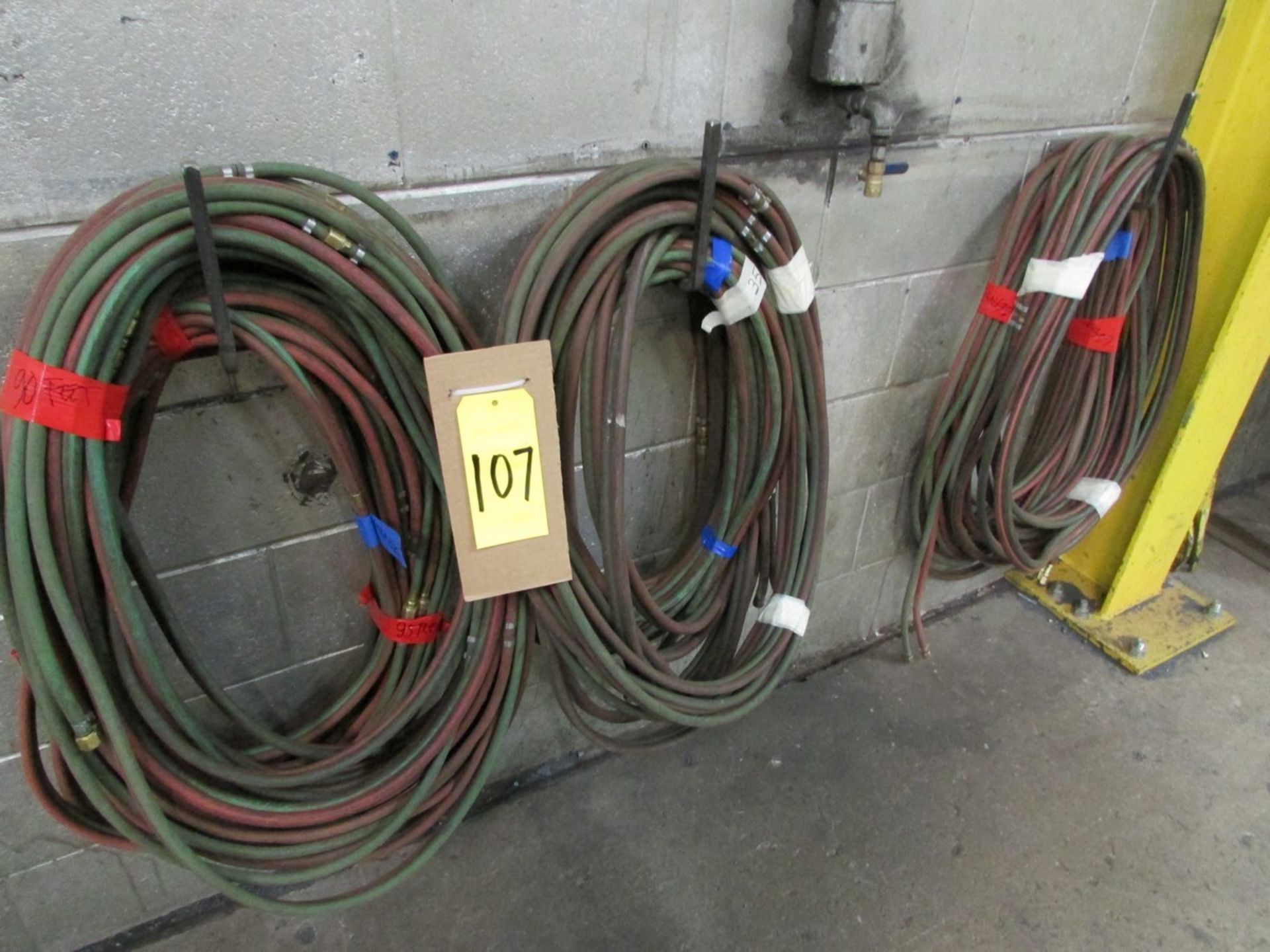 Approx. 300' of oxyacetylene hose in various sizes - Image 2 of 2