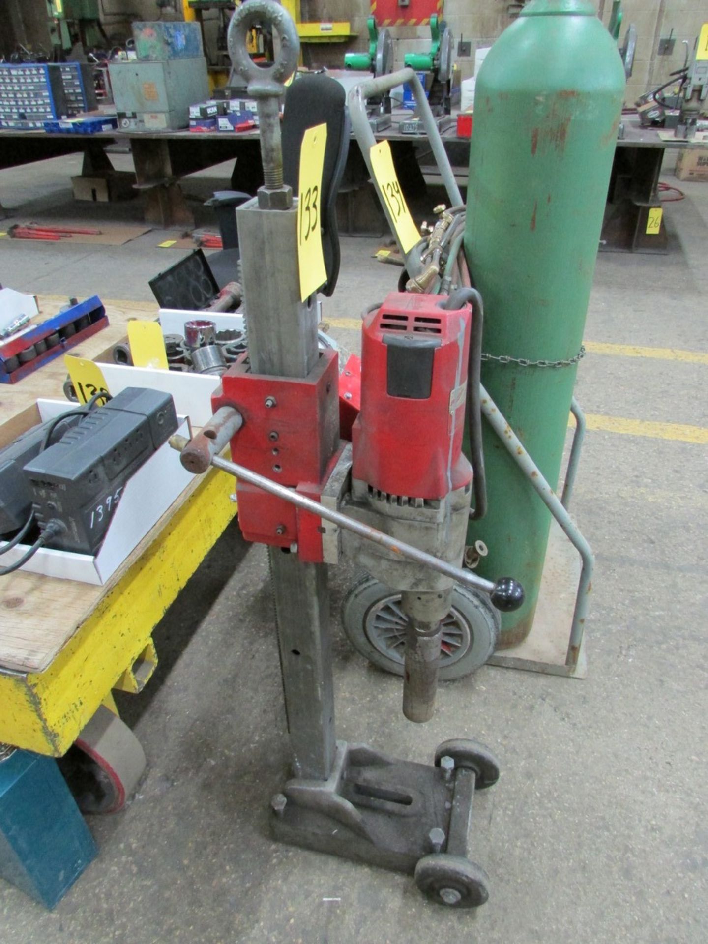 Milwaukee Dymodrill portable core drill with 3MT extension and operators manual, 120V (Note that - Image 3 of 3