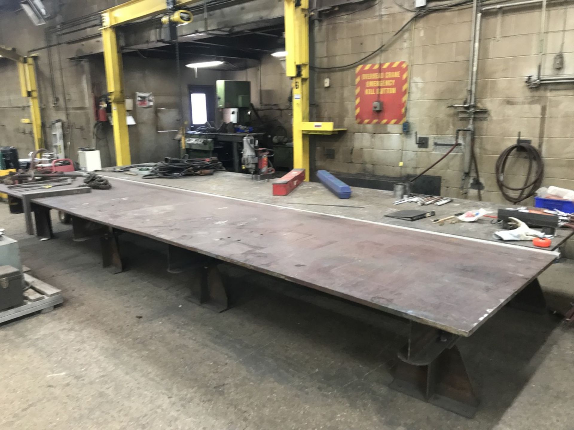 20' x 8' x 1'' x 29'' H layout / welding table (this table is not welded together and will break