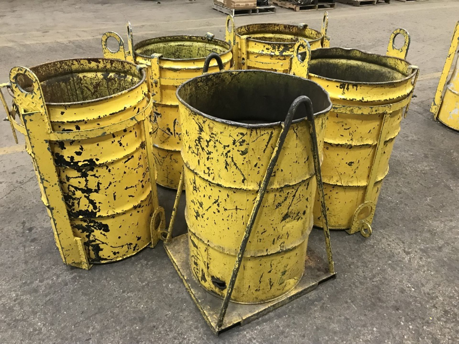 Five shopbuilt crane lift scrap buckets - Image 2 of 2