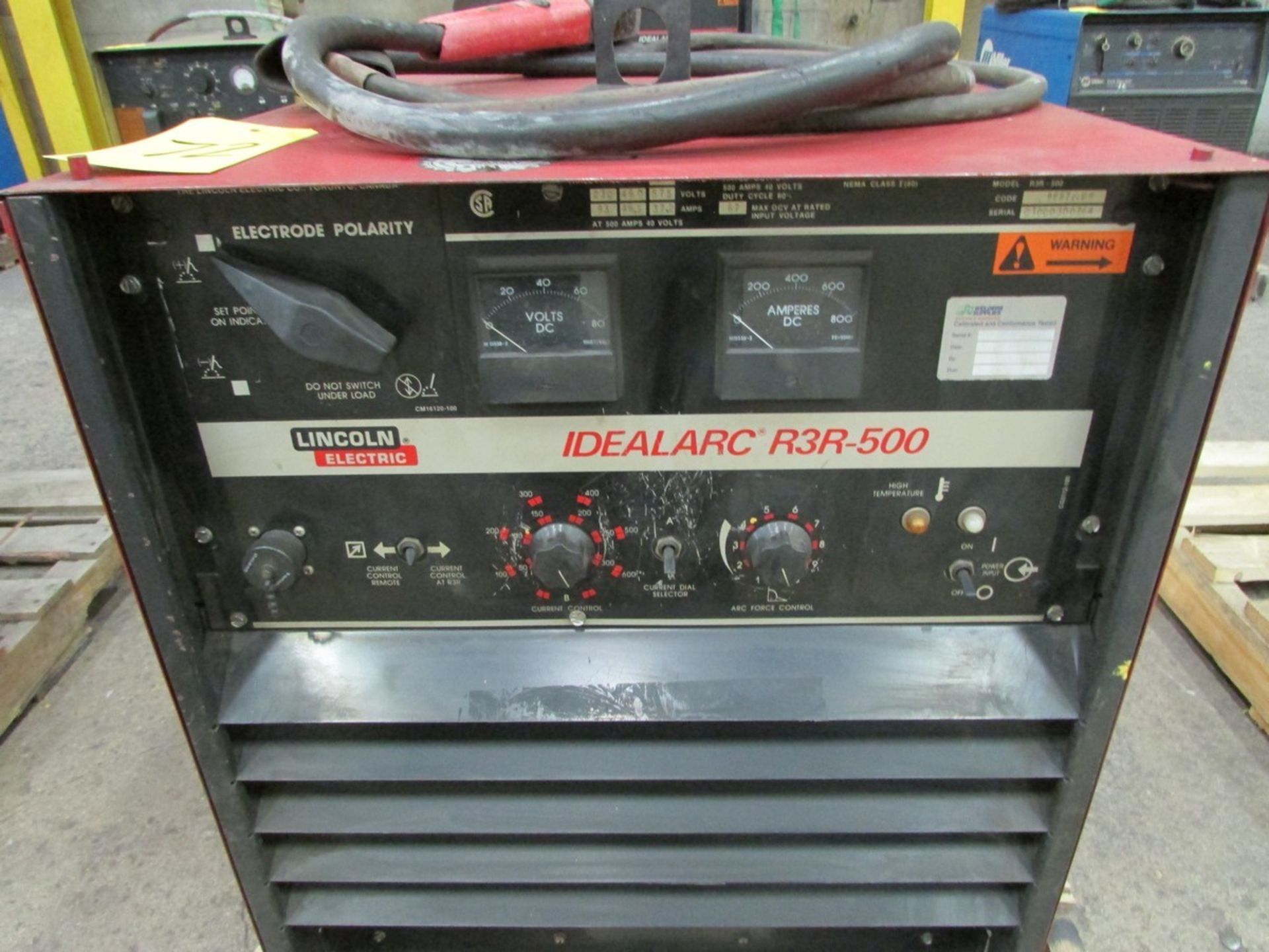 Lincoln Electric IdealArc R3R-500 welder s/n U1000300264 c/w ground cable - Image 2 of 4