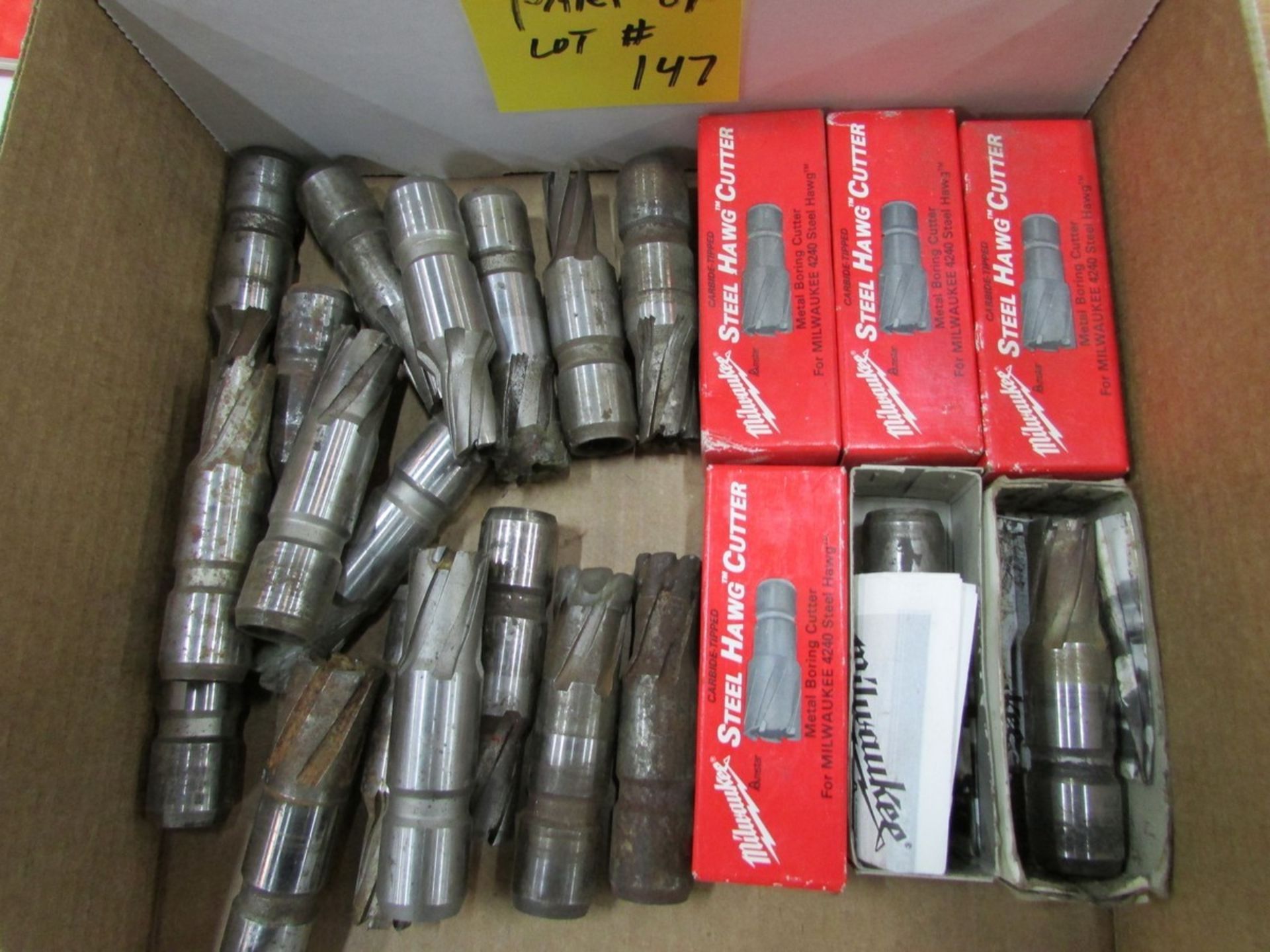 Two boxes of Milwaukee Steel Hawg cutters (unused, used and re-sharpened) - Image 2 of 4