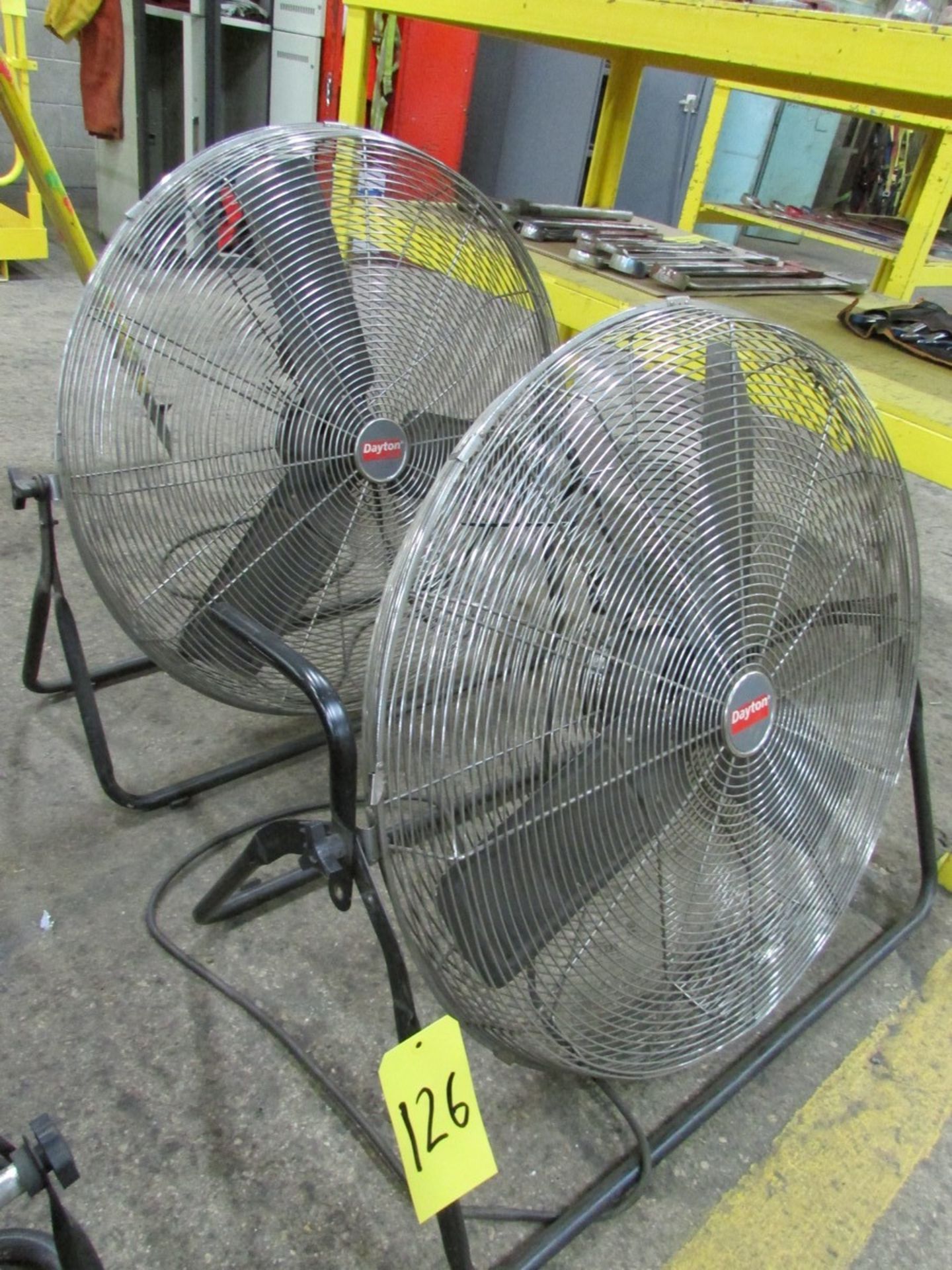 Two Dayton 30'' wall mount fans - Image 2 of 2