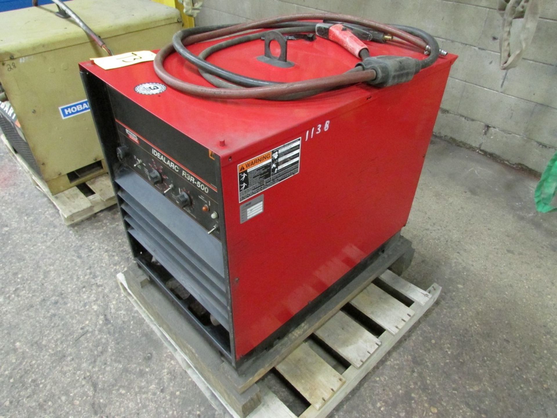 Lincoln Electric IdealArc R3R-500 welder s/n U1070400148 c/w ground cable - Image 3 of 3