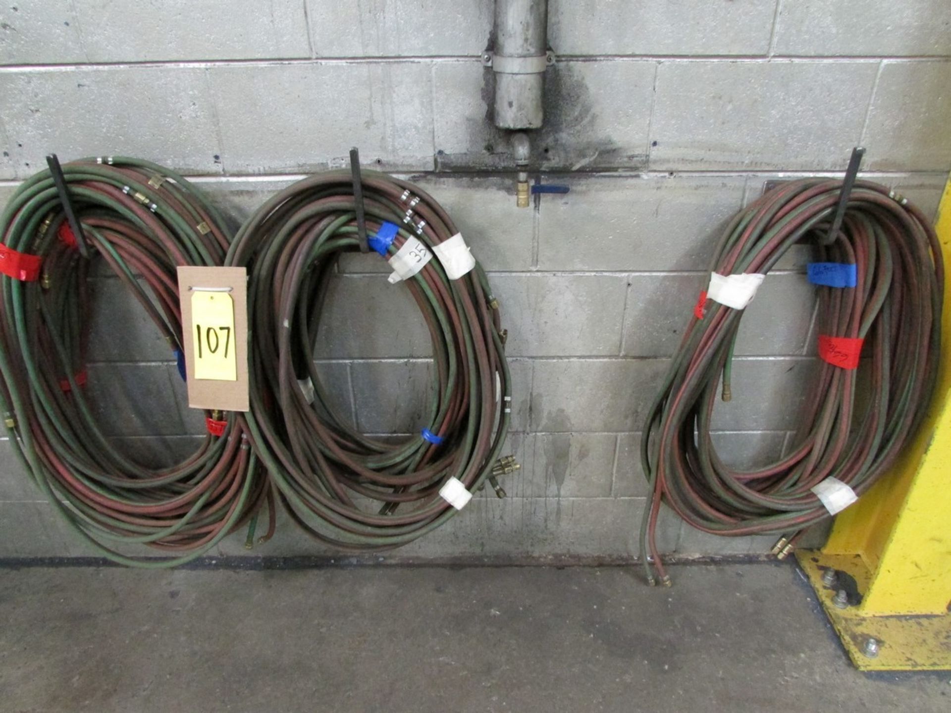 Approx. 300' of oxyacetylene hose in various sizes