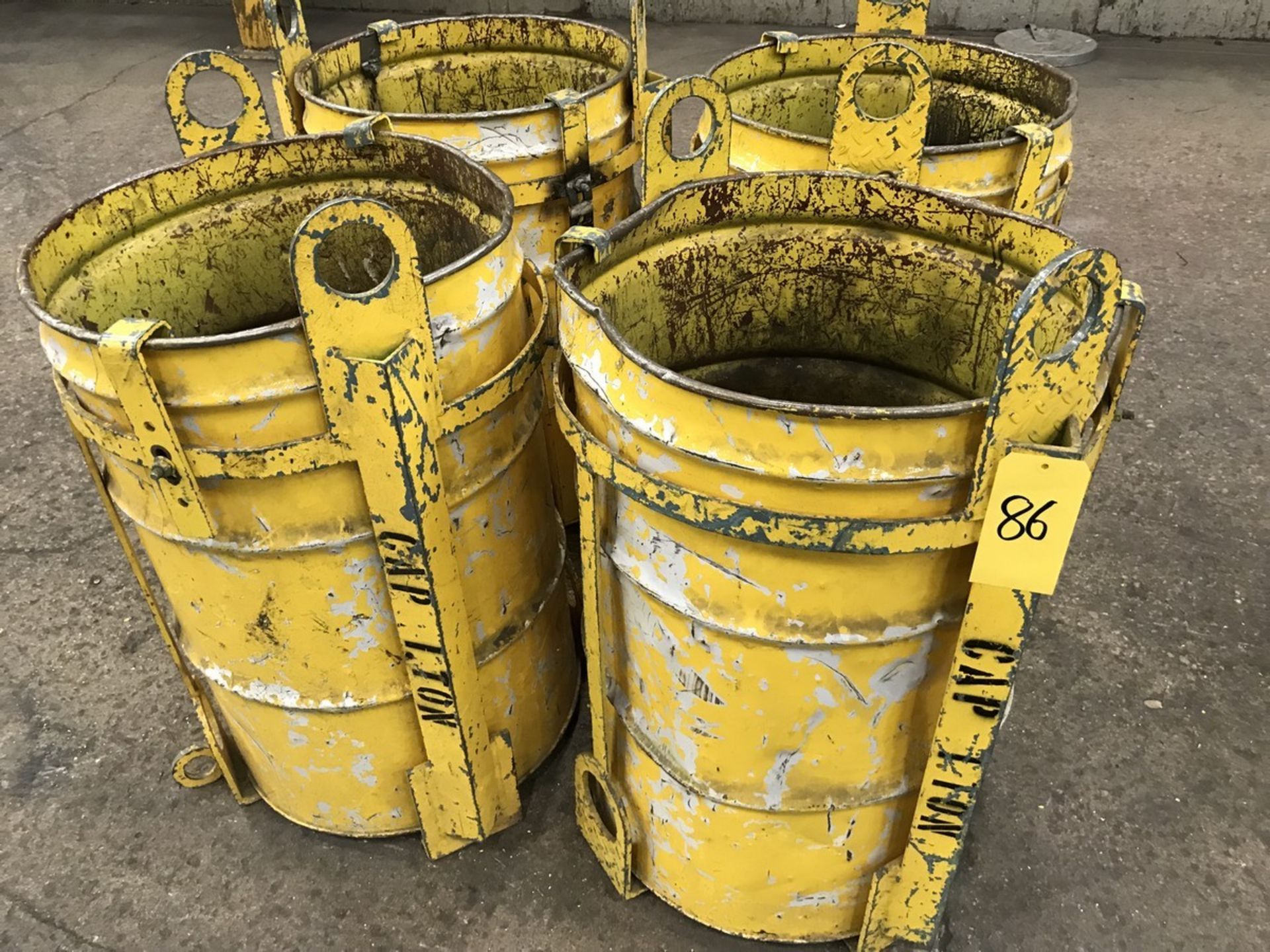 Four shopbuilt crane lift scrap buckets - Image 3 of 3