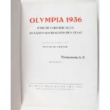 Olympia: Olympia 1936. Hrsg. Friedrich Mildner. Erster Band. Buchvertrieb Olympiade 1936, Berlin.