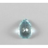 Aquamarin, tropfenförmig geschliffen, ca. 5,23 ct.