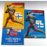 Olympia: XV. Olympische Sommerspiele Helsinki 1952 sowie VI. Olympische Winterspiele Oslo 1952.