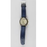 Breitling-Herrenarmbanduhr, Chronomat, Modell Regatta, Ref. 81950-4/14690. Stahlgehäuse. Weißes