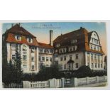 Postkarte Lindau Fortbildungs- und Haushaltungsschule, heutiges Maria-Martha-Stift. Farbkarte,