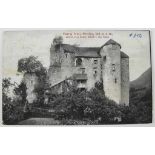 Postkarte Hohenems. "Burg Neu-Embs ...". Gebr. Metz Tübingen. Rs. Stempel "Schloß Neu-Ems