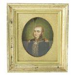 Portraitist des 19. Jh. Büste eines Brigadegenerals (vermutlich Schweiz) zur Zeit der Napoleonischen