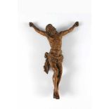 Kruzifixus. Dreinageltypus. Feine Buchsbaumschnitzerei. Um 1700. H 22 cm