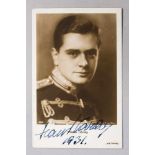 Autogramm-Postkarte Hans Járay (Schauspieler, Regisseur und Autor, 1906 - 1990)