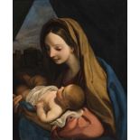 Maler des 20. Jh. Madonna mit Kind, nach Carlo Maratta. Öl/Lwd. 67 x 55 cm. R