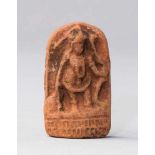 Votivgabe. Stehender Shiva. Keramik. Himalaya-Gebiet. H 6 cm