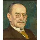 Fritz Burger. 1867 München - 1927 Lindau. Sign. Portrait des Eisenbahninspektors Jakob Pfeiffer (