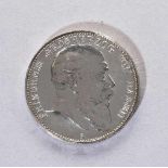 Silbermünze 5 Mark Deutsches Reich 1902 Friedrich II. Großherzog von Baden