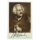 Autogramm-Postkarte Otto Gebühr (Schauspieler, 1877-1954)- - -27.00 % buyer's premium on the