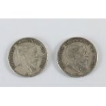 Baden: zwei Münzen 2 Mark (S) 1905 Friedrich Großherzog von Baden, J. 32- - -27.00 % buyer's premium