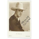 Autogramm-Postkarte Ken Maynard (Stuntman und Schauspieler, 1895-1973)- - -27.00 % buyer's premium