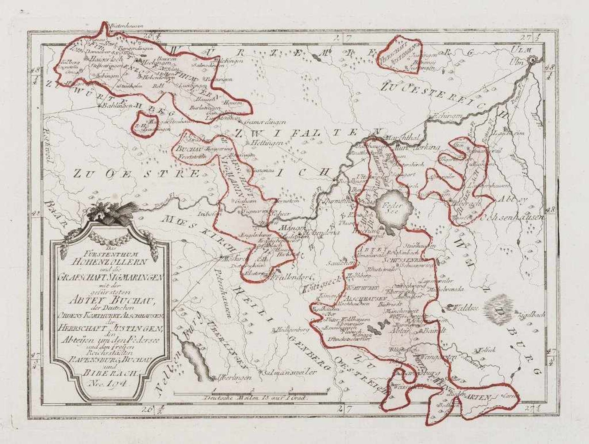 Hohenzollern, Sigmaringen ... Das Fürstenthum Hohenzollern und die Grafschaft Sigmaringen mit der