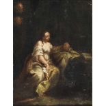 Maler des 18. Jh. Hl. Magdalena mit Memento Mori. Öl/Lwd. auf Holz. 33,5 x 25,5 cm. R- - -27.00 %