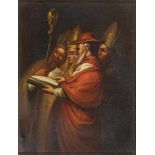 Kardinal und Bischöfe. Lackmalerei. 19. Jh. 11,5 x 9 cm. R- - -27.00 % buyer's premium on the hammer