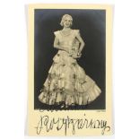 Autogramm-Postkarte Rosy Barsony (Schauspielerin, Sängerin und Tänzerin, 1909-1977)- - -27.00 %