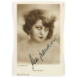 Autogramm-Postkarte Mia Pankau (Schauspielerin, 1891-1974)- - -27.00 % buyer's premium on the hammer