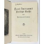 Literatur: Lamey, Ferdinand. Hans Imtraums Heilige Nacht. Ernst Guenther Verlag, Freiburg 1920. 95
