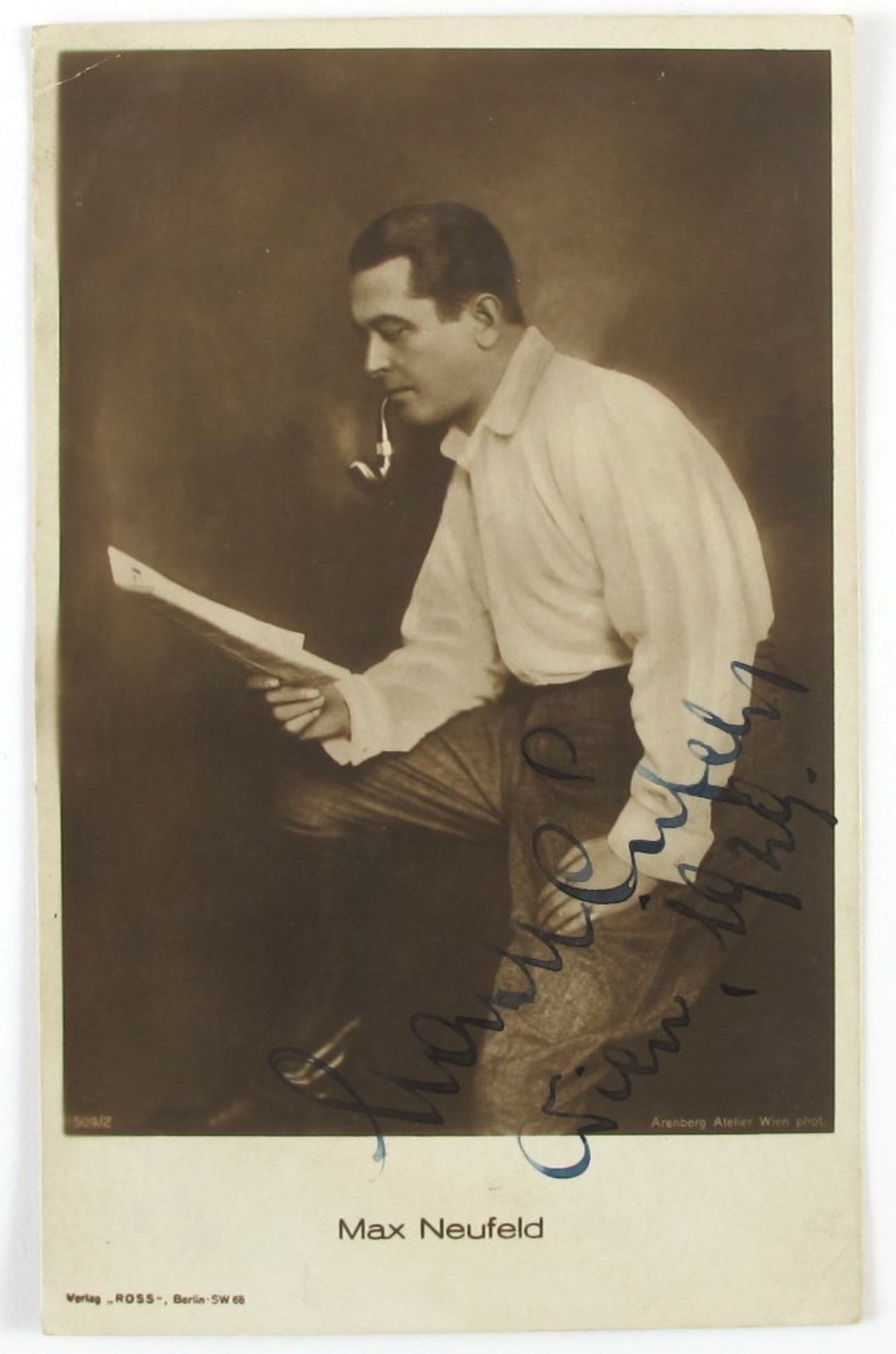 Autogramm-Postkarte Max Neufeld (Schauspieler, 1887-1967)- - -27.00 % buyer's premium on the