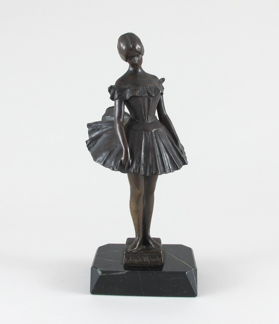 Ernst Seger. 1868 Neurode - 1939 Berlin. Bez. und 1898 dat. Ballerina "Cléo de Mérode". Bronze auf