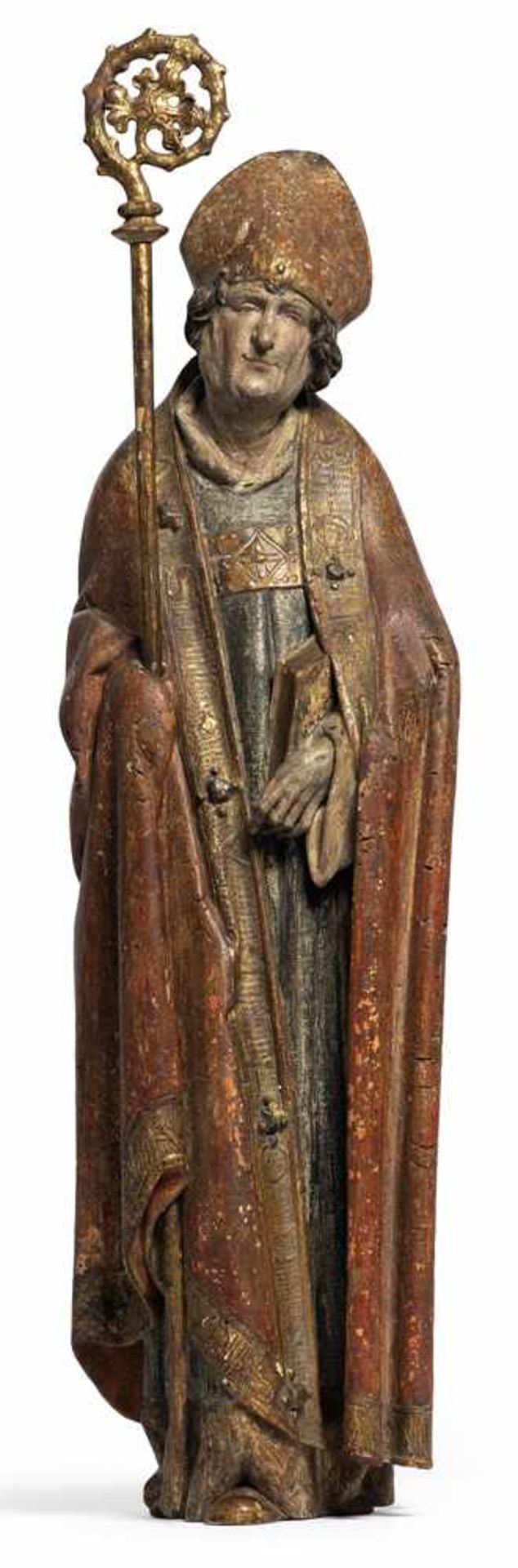 Benedikt-Meister und WerkstattHildesheim, um 1525H. 82 cmHeiliger Nikolaus. Stehende Figur mit