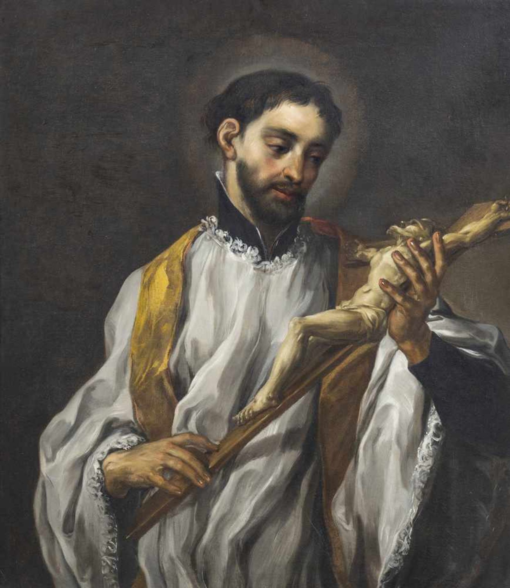 Troppa, GirolamoRocchetta/Sabina um 1635 - Rom 1710101 x 58 cmDer heilige Franz Xaver. Öl/Lwd./Lwd.