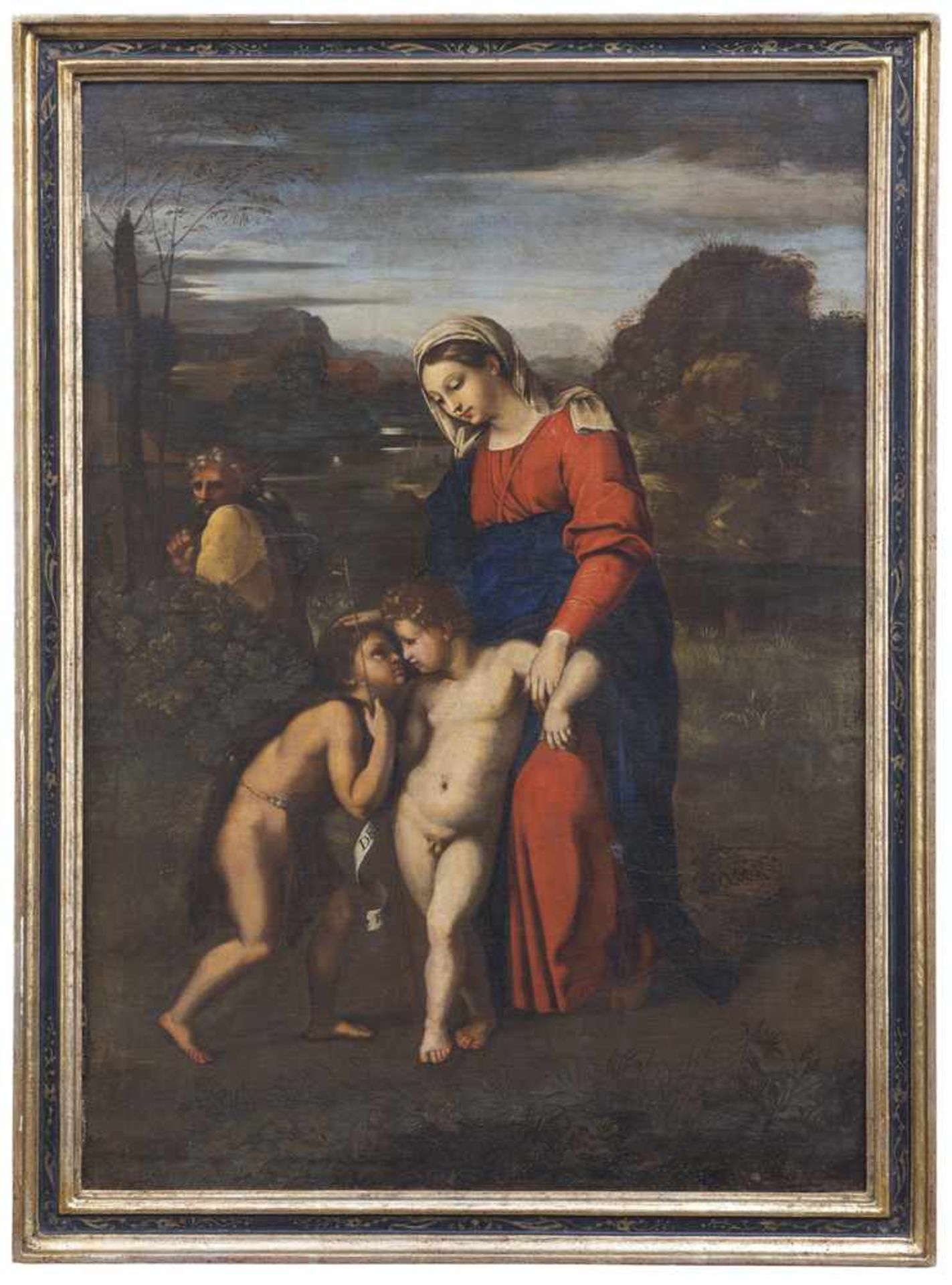 Santi, Raffaello (nach)Urbino 1483 - Rom 152093 x 66 cmDie Madonna del Passeggio. Öl/Lwd./Lwd.