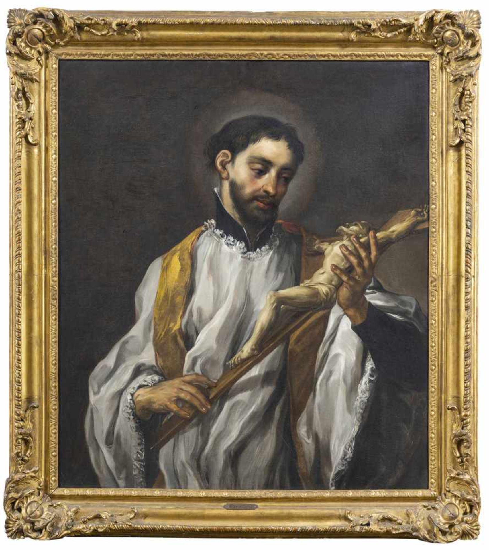 Troppa, GirolamoRocchetta/Sabina um 1635 - Rom 1710101 x 58 cmDer heilige Franz Xaver. Öl/Lwd./Lwd. - Bild 2 aus 2
