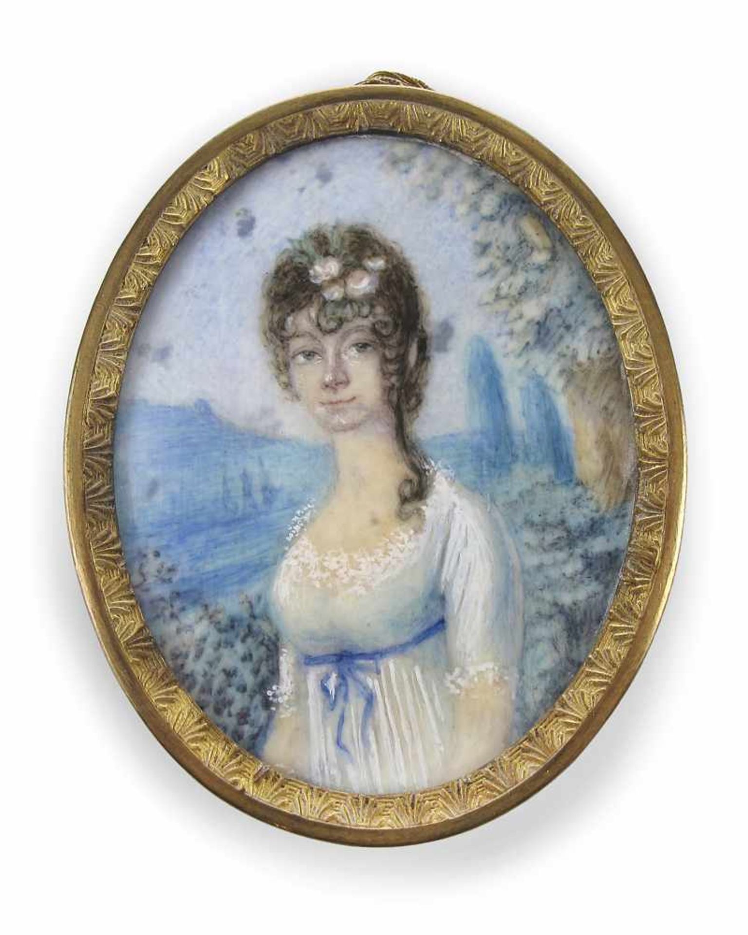 PORTRAIT EINER EMPIRE-DAME INLANDSCHAFT, UM 18005,7 X 4,3 CM