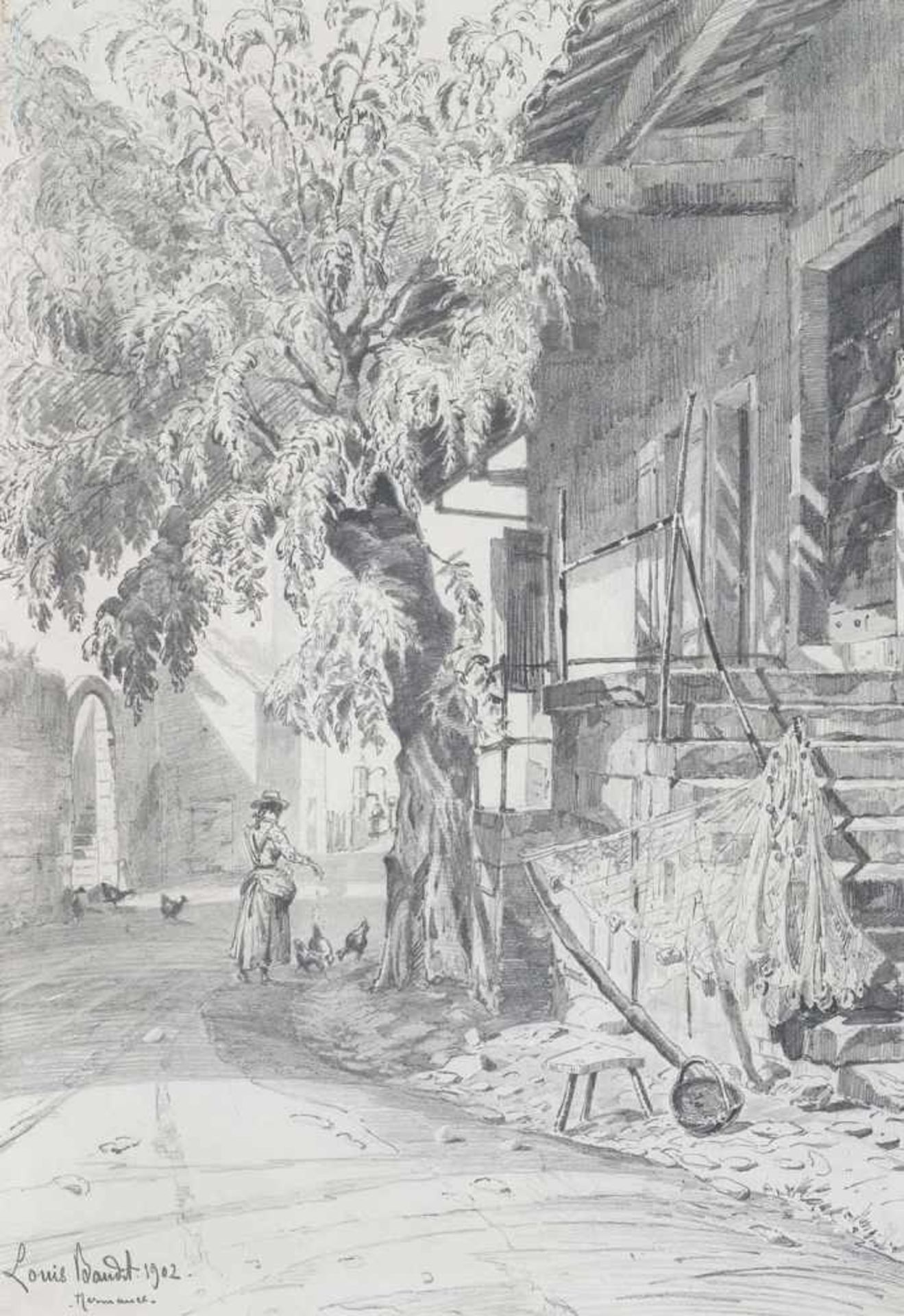 Baudit, Louis-AmédéeMérignac/Gironde, 1870 - Genf, 196046 x 32 cm, R.3 Bl.: Hausansichten, 1900;