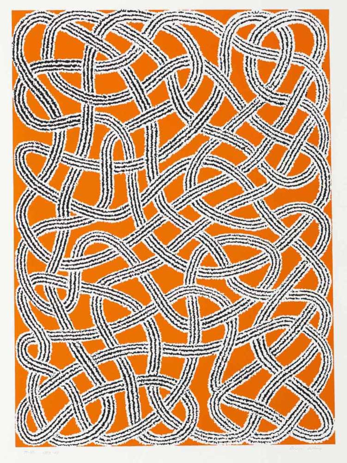 Albers, AnniBerlin, 1899 - Orange/Connecticut, 199470 x 50 cm,R."Connections / 1925 / 1983", 1983. - Bild 9 aus 9