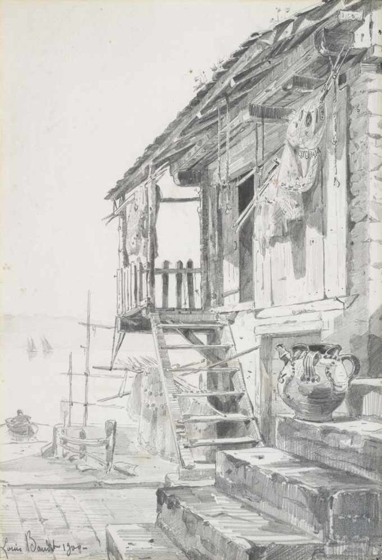 Baudit, Louis-AmédéeMérignac/Gironde, 1870 - Genf, 196046 x 32 cm, R.3 Bl.: Hausansichten, 1900; - Bild 3 aus 3