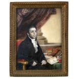 Grimaldi, William (attr.)Shoreditch 1751 - 1830 Chelsea/London12,5 X 9,5 cmPortrait eines Gentleman,