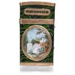 Reisenecessaire mit MiniaturmalereienFrankreich, um 1780/859 x 5 x 1 cmFlaches Etui, verziert mit