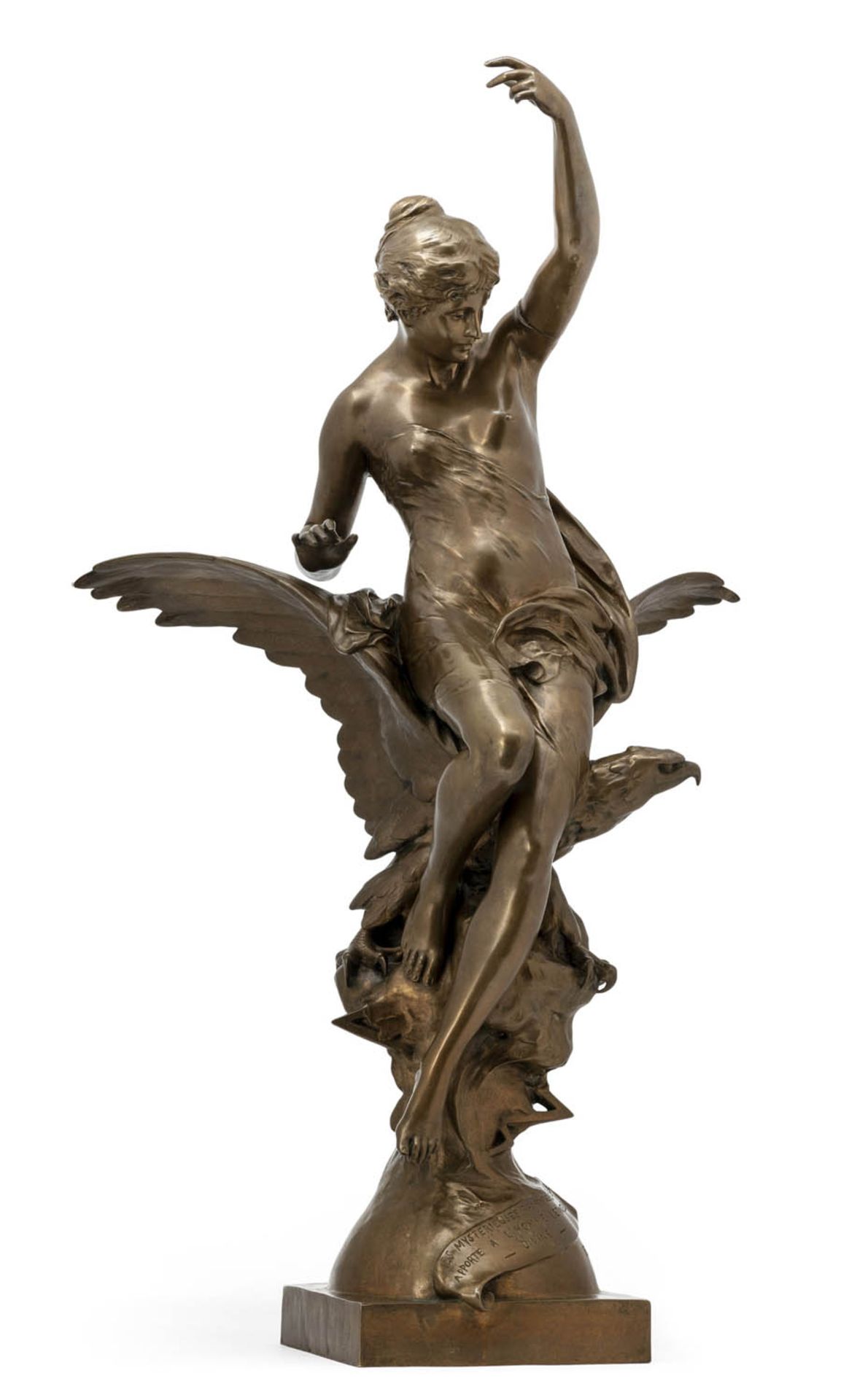 Picault, Emile LouisFrankreich, 1833 - 1915H. 88 cm"L'inspiration" oder Hebe und der Adler. - Bild 2 aus 3