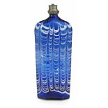 Schnapsflasche mit FadendekorAlpenländisch - Frankreich/Schweiz, 18.Jh.H. 20 cmAchtseitig,